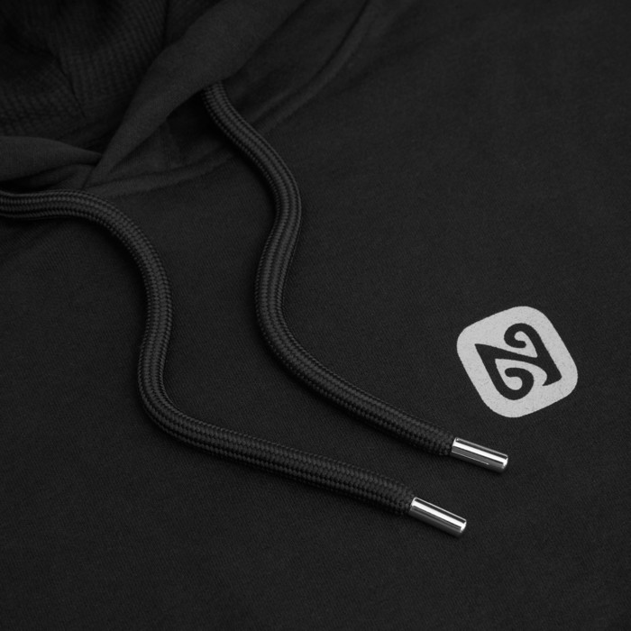 2024 Nyord Logo Hoodie Am001 - Black Charcoal